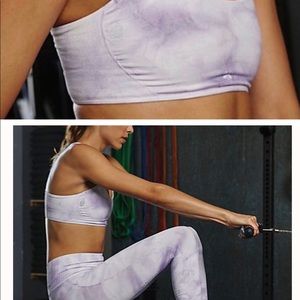 New Free People tie dye Seamless workout bra top